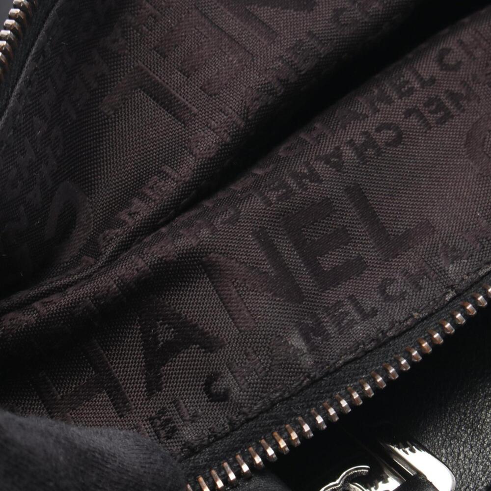 CHANEL Black Lambskin Leather Tote Bag - Picture 6 of 10